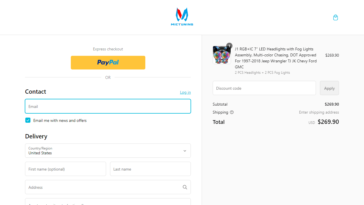 How to apply Mictuning coupon code